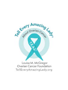 Tell Every Amazing Lady About Ovarian Cancer logo
