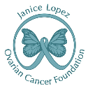 Janice Lopez Ovarian Cancer foundation logo with Butterly and teal wings