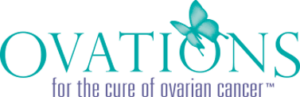 Ovations for the cure of ovarian cancer logo