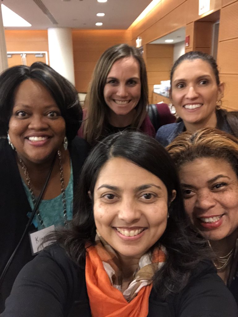 Kimberly Richardson in selfie with group of four other women