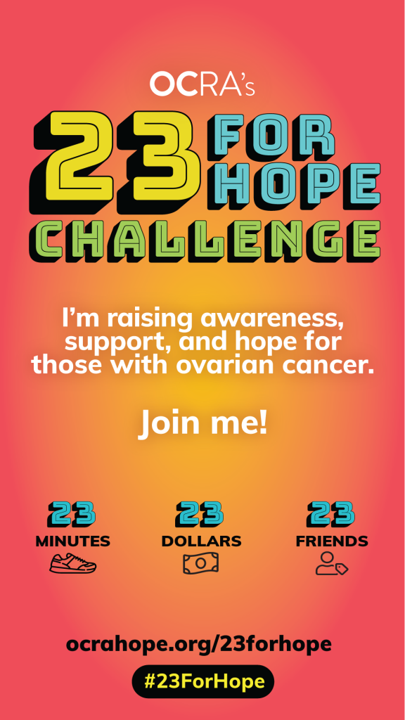 23 for Hope Challenge Instagram Story