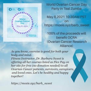 World Ovarian Cancer Day Party in Teal Zumba
