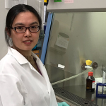 Xueyang Yu in research lab
