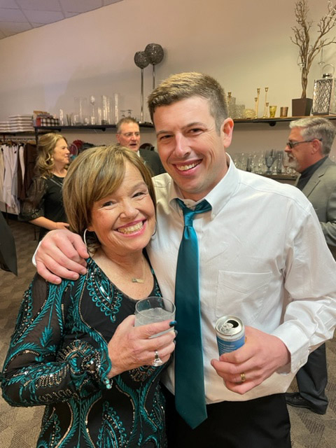 Matt Dorow and his mother