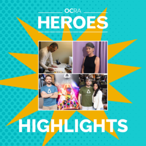 OCRA Heroes highlights showing Andrew, Julie and Daisy