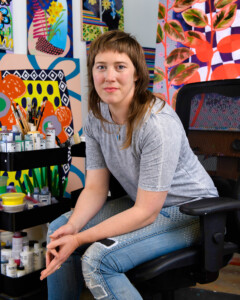 Amber Young seated in studio