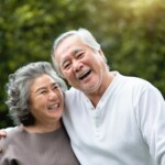 older couple laughing together