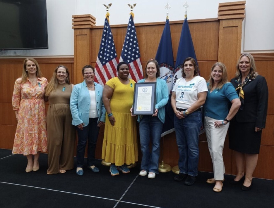 Virginia Advocate Leaders met with the Secretary of Health and Human Resources, Janet Kelly, and Deputy Secretary of the Commonwealth, Jenna Moon, where they were presented with a proclamation signed by Governor Youngkin.