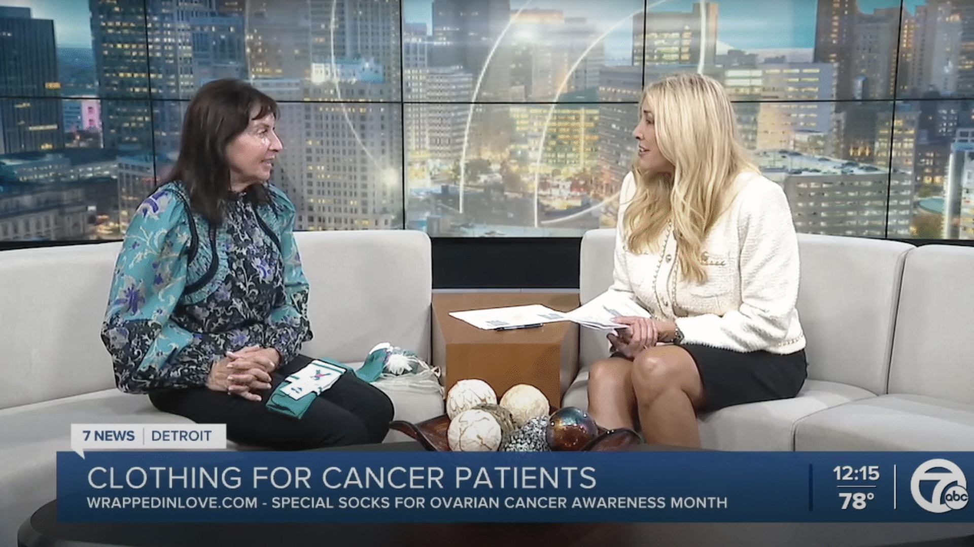 Wrapped in Love &amp; Kelly Ripa Limited-Edition Socks to Benefit OCRA Featured on WXYZ-TV Detroit