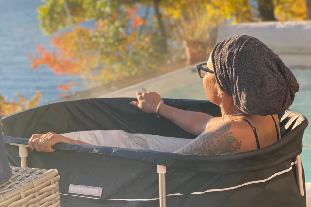 OCRA community member relaxes outdoors