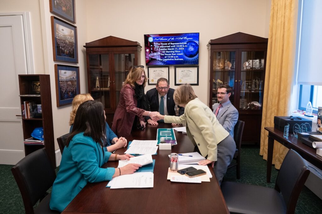 OCRA President & CEO Audra Moran, VP Policy Chad Ramsey, and Advocate Leaders, meet with Congress
