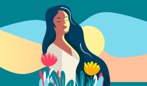 Inspirational artwork depicting participant in OCRA's Living Lab