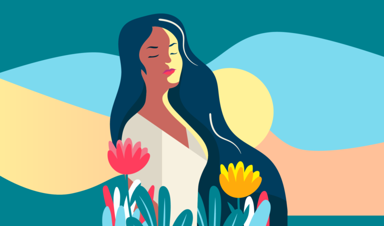 Inspirational artwork depicting participant in OCRA's Living Lab